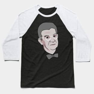 Jacques Lacan Minimal Portrait - Philosophy Baseball T-Shirt